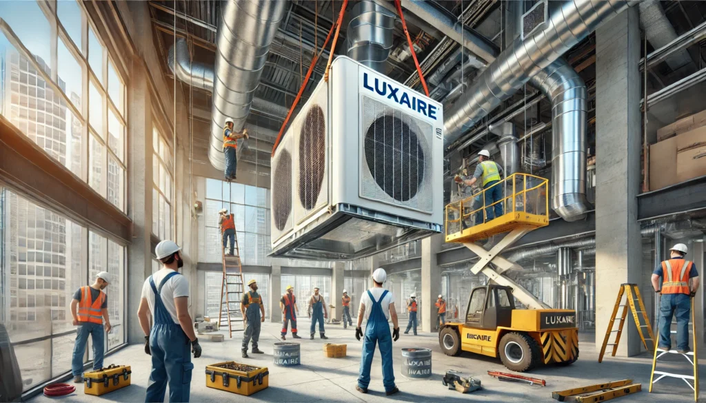 luxaire Commercial HVAC installation