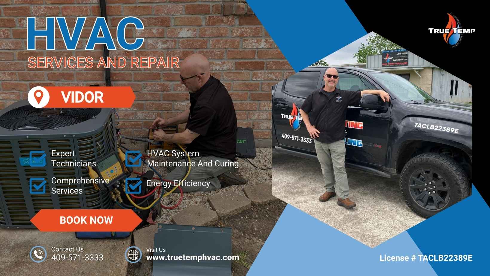 Vidor hvac services by truetemp hvac